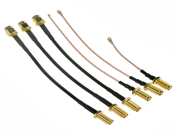 定制射頻同軸線組件 SMA 直式母頭 接 RGB178 電纜