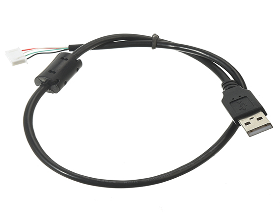 PH2.0轉P數據線觸摸USB四芯屏蔽線2725端子線