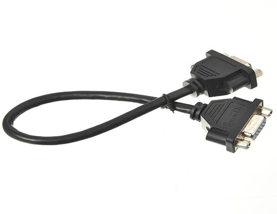 標(biāo)準(zhǔn)串口數(shù)據(jù)線 D-SUB 15公對(duì)D-SUB 15母帶前鉚注塑 RS232