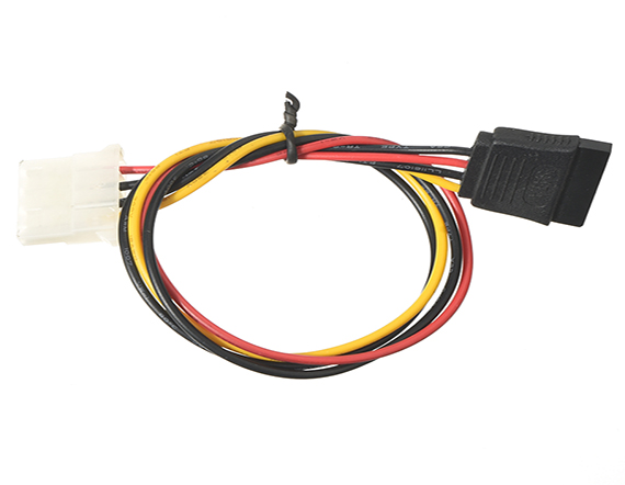 串口硬盤電源線 臺(tái)式機(jī)電腦硬盤 大4P轉(zhuǎn)15P